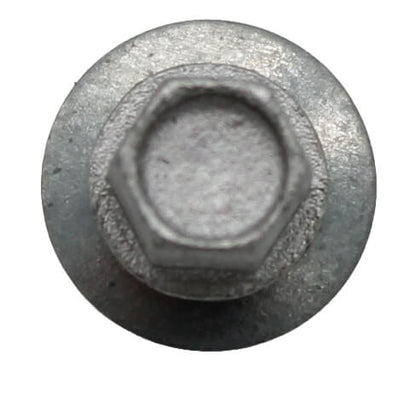 10 x 1-1/2" Galvanized Hex Head Sheet Metal Roof Screw. Self starting metal to wood siding screws. EPDM washer. No Paint - 50 Count