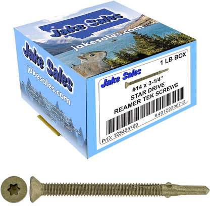 Reamer Tek Torx/Star Head Self-Drilling Wood to Metal Screws - for Flatbeds, Trailers or Fastening Wood to Steel