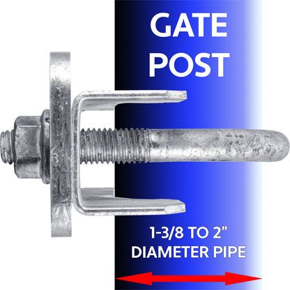 Adjustable Gate Stopper for Chain Link Fences