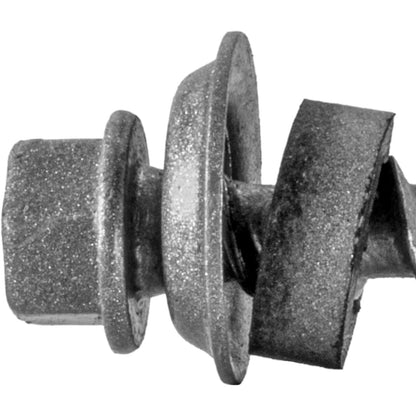12 X 2-1/2" Metal Roofing Screws For OSB and Plywood - Galvanized Metal to Wood Type 17 Tip - 1/4" Hex Head - Assembled EPDM Washer