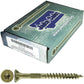 #8 x 3/4" - 2" Bronze Exterior Coated Wood Screw Torx/Star Drive Head - Multipurpose Exterior Coated Torx/Star Drive Wood Screws