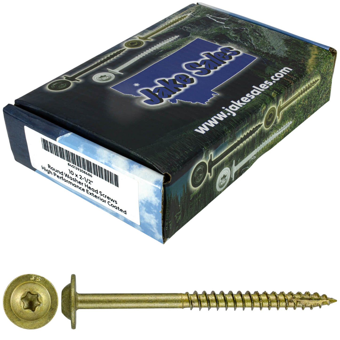 #10 Round Washer (Modified Truss) Head Screw Torx/Star Drive Head Wood Screw, Multipurpose Wood Screws for Construction, Cabinets and Furniture.