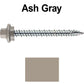 10 x 2” - STAINLESS HEX / ZINC Sheet Metal Roof Screw. Self starting metal to wood siding screws. EPDM washer. Colored head.