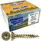 #8 Gold Star/Torx Drive Zinc Coated T-20 Flat Head Wood Screws