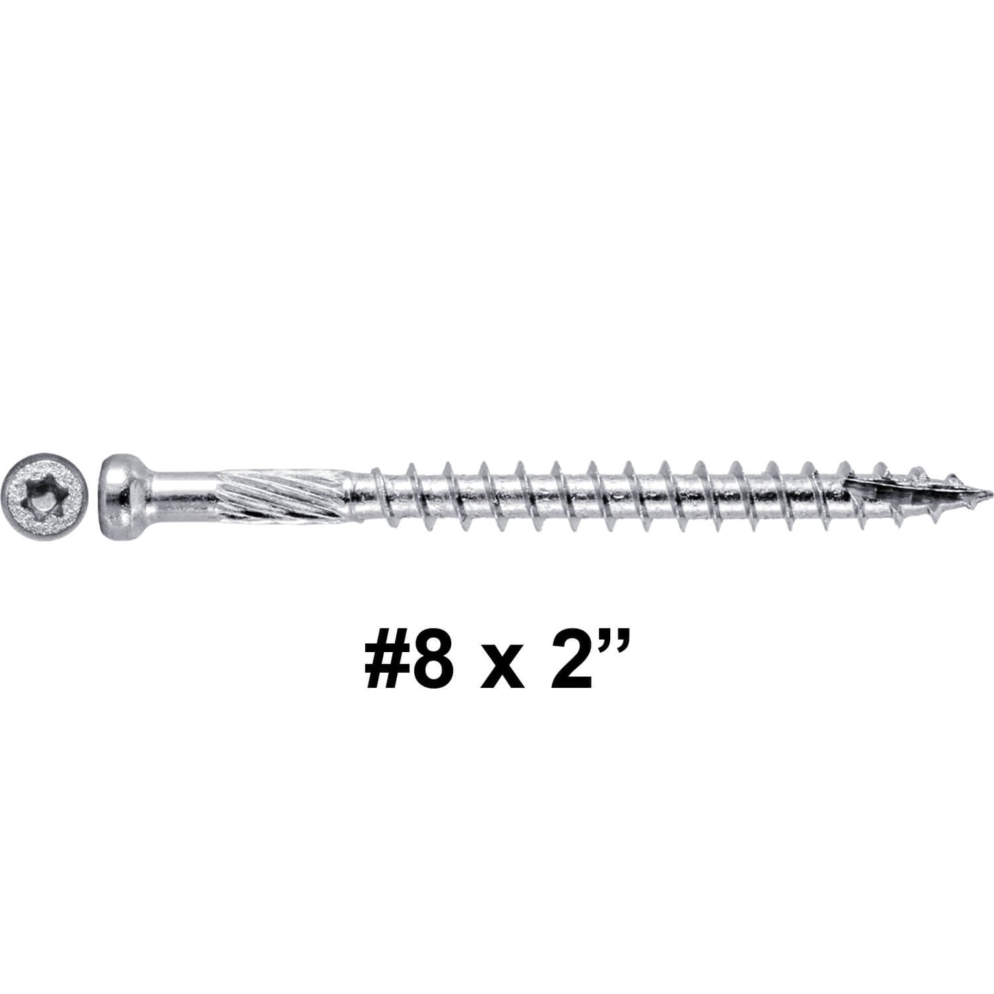 Finish Head Stainless Steel Wood Screw - Marine Grade 316 Stainless Steel for Exterior and Interior Use