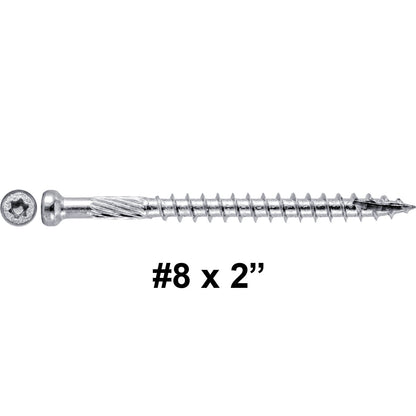 Finish Head Stainless Steel Wood Screw - Marine Grade 316 Stainless Steel for Exterior and Interior Use