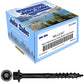 #14 Heavy-Duty Black Timber, Log & Structural Wood Screws - Exterior Coated - Use for Fastening Ledger Boards, Large Timbers, Logs and more.