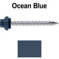 10 X 2“ HI-LO Zinc Aluminum Cap Metal Roofing Screws - Hex Washer Head - Self starting/self tapping - EPDM washer. Colored head.