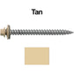 12 x 2-1/2" Metal ROOFING SCREWS - Hex Washer Head - Self starting/self tapping - EPDM washer. Colored head.