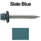 #9 x 1-1/2" Stainless Steel Metal Roofing Screws - Hex Washer Head - Self-Piercing (SP) tip metal to wood siding screws. EPDM washer. Colored head.