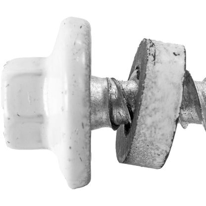 #10 x 1-1/2" Stainless Steel Mini Driller Sheet Metal Roofing Screw - Hex Washer Cap - Self starting metal to wood siding screws - EPDM washer. Colored head.
