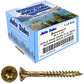 #8 Gold Star/Torx Drive Zinc Coated T-20 Flat Head Wood Screws