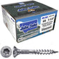 #8 Torx/Star Drive Head - 300 Grade Stainless Steel Torx/Star Drive Wood Screws - Silver Star Stainless Steel Wood Screw
