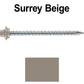10 x 3” - STAINLESS HEX / ZINC Sheet Metal Roof Screw. Self starting metal to wood siding screws. EPDM washer. Colored head.