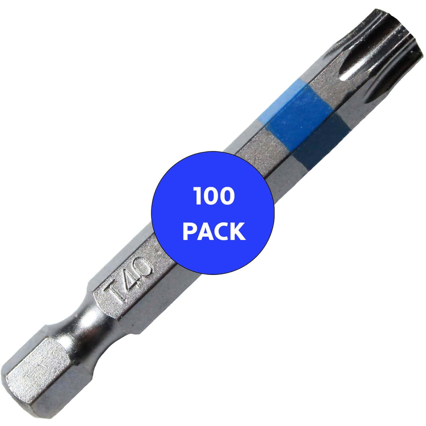 T40 (T-40) Torx/Star Driver Bit - Color Coded T40 Torx/Star Drive Bit for Screws and Fasteners Requiring T40 (T-40) Size Bits