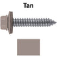 17 x 1-1/2 Metal Roofing Screws - Metal Panel to Metal Purlins and Recovery Screws - Hex Washer Head - EPDM washer.