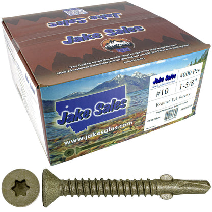 Reamer Tek Torx/Star Head Self-Drilling Wood to Metal Screws - for Flatbeds, Trailers or Fastening Wood to Steel