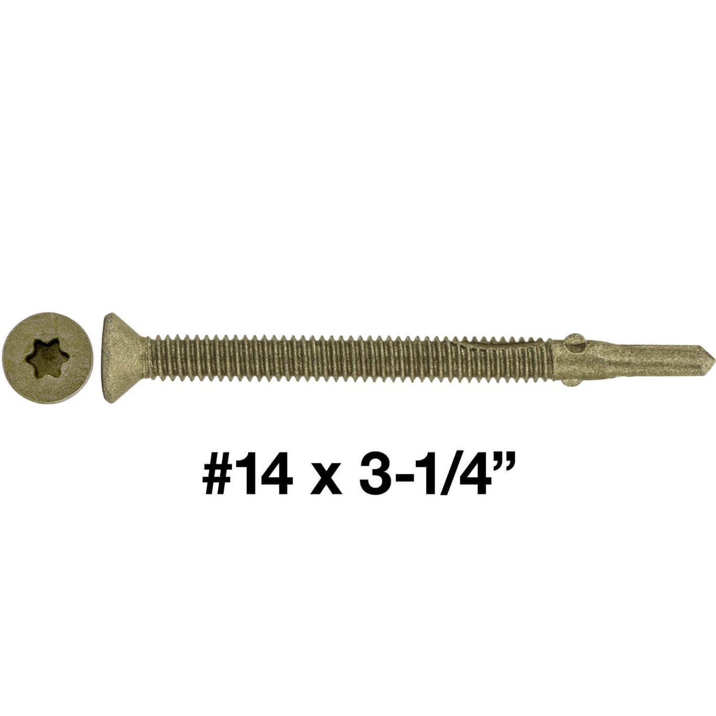 Reamer Tek Torx/Star Head Self-Drilling Wood to Metal Screws - for Flatbeds, Trailers or Fastening Wood to Steel