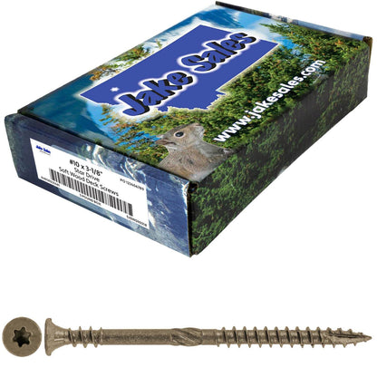 #10 Deck Screws - Exterior Corrosion-Resistant for Softwood Decking
