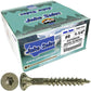 #8 x 3/4" - 2" Bronze Exterior Coated Wood Screw Torx/Star Drive Head - Multipurpose Exterior Coated Torx/Star Drive Wood Screws