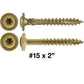 #15 Construction Lag Screw Exterior Coated Torx/Star Drive Heavy Duty Structural Lag Screw - Modified Truss Washer Head