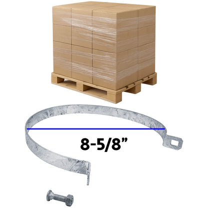 Galvanized Brace Band for Chain Link Fence - Rail End Bracket
