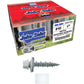 #10 x 1" Metal ROOFING SCREWS - Hex Washer Head - Self starting/self tapping - EPDM washer. Colored head.