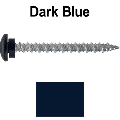 10 x 2" LOW PROFILE Star Head Roofing Screws - HI-LO Thread - Metal To Wood - T25 Torx Drive Head - EPDM washer.