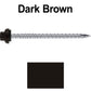 10 X 3“ HI-LO Zinc Aluminum Cap Metal Roofing Screws - Hex Washer Head - Self starting/self tapping - EPDM washer. Colored head.