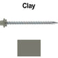 10 x 3” - STAINLESS HEX / ZINC Sheet Metal Roof Screw. Self starting metal to wood siding screws. EPDM washer. Colored head.