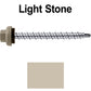 10 X 2” Zinc Aluminum Cap MINI-DRILLER Roofing Screws HI-LO THREAD Zinc Plated Carbon Steel Shank - EPDM Washer - Colored head