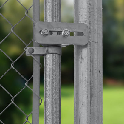 Adjustable Gate Stopper for Chain Link Fences