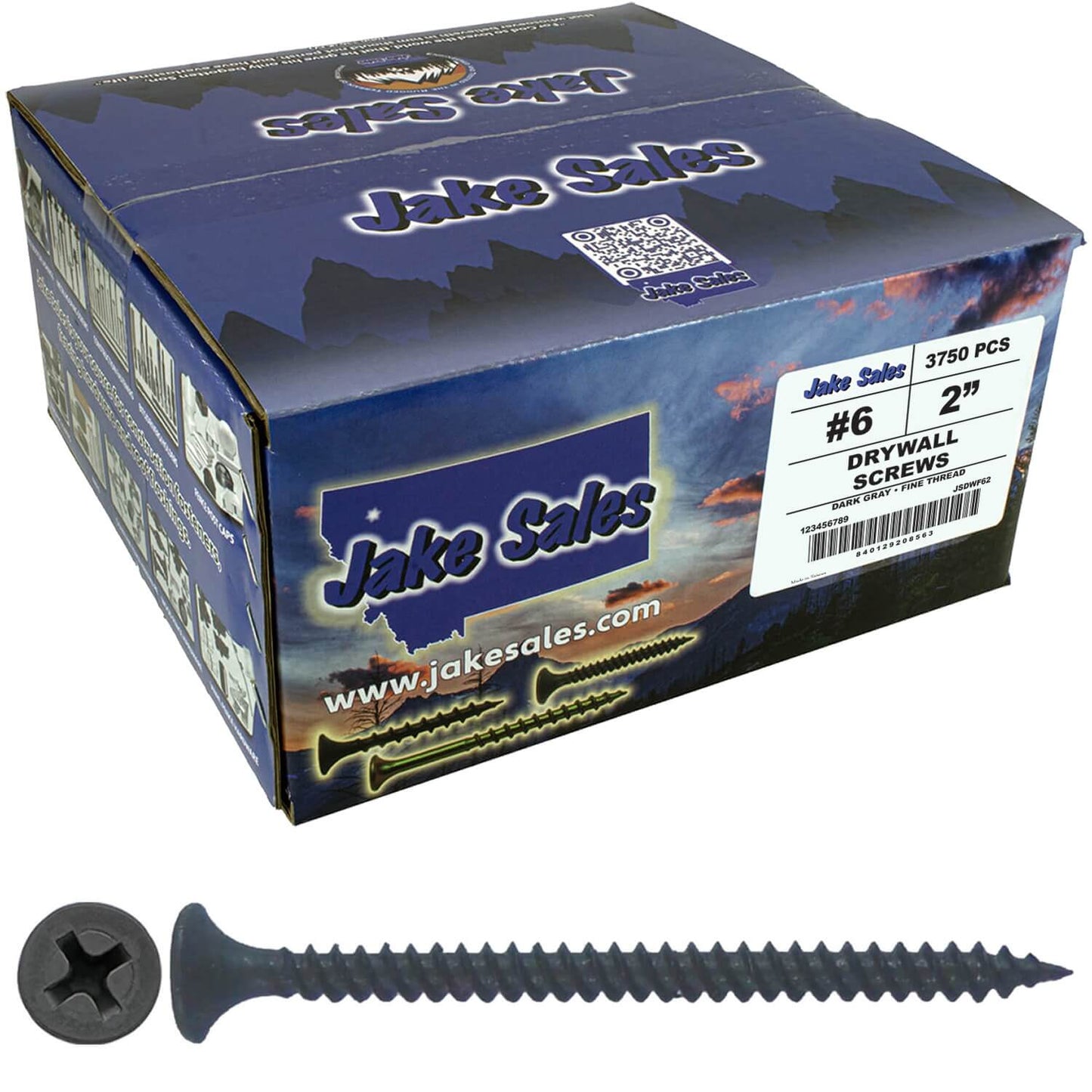 Gray Phosphate Fine Thread Drywall Screws-  Gypsum board, Sheetrock, Plasterboard Screws. Use for all purpose wood screws.