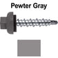 10 X 1" Zinc Aluminum Cap MINI-DRILLER Roofing Screws HI-LO THREAD Zinc Plated Carbon Steel Shank - EPDM Washer - Colored head