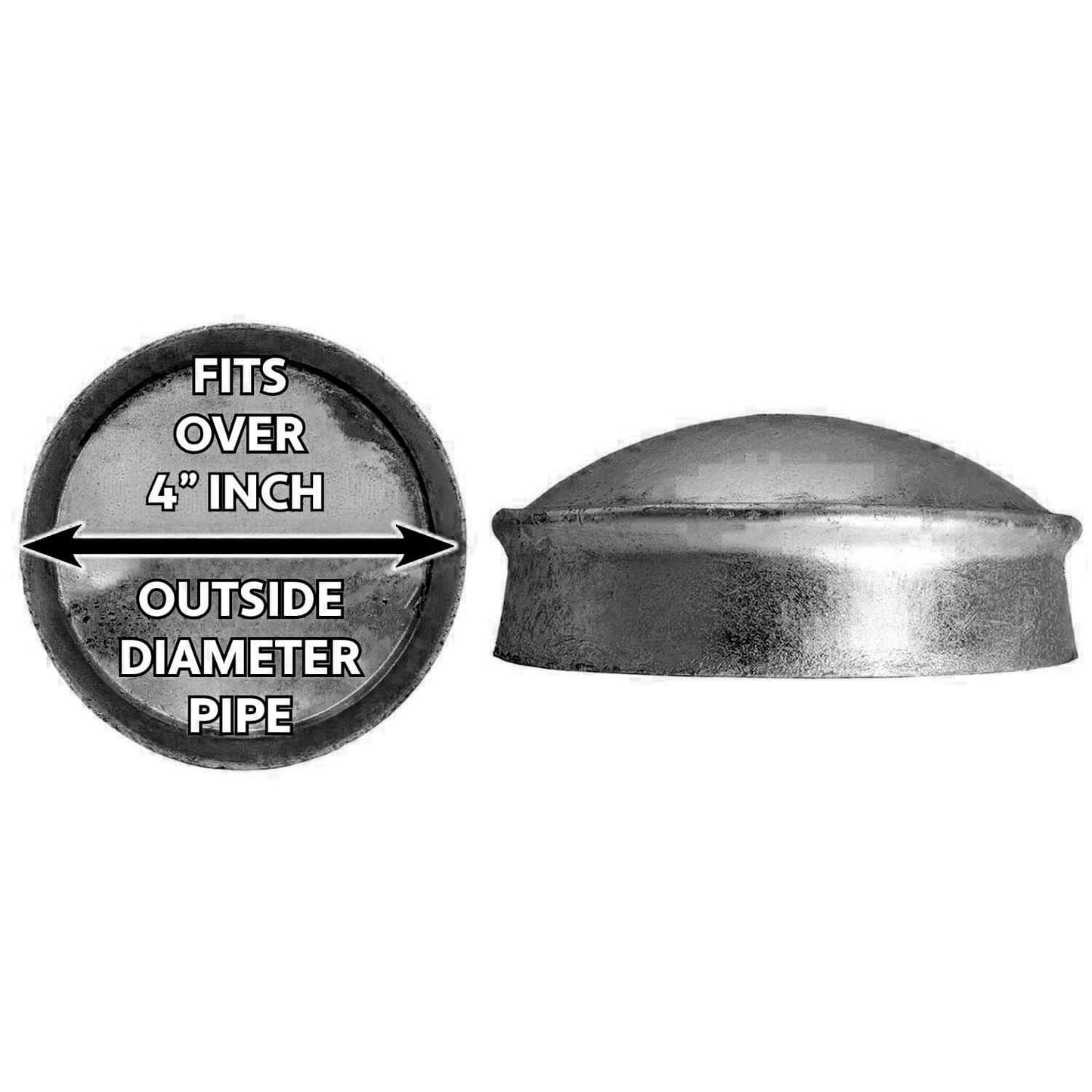 Aluminum Chain Link Fence Post Caps in Various Fence Post Sizes