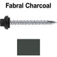 10 X 2-1/2" HI-LO Zinc Aluminum Cap Metal Roofing Screws - Hex Washer Head - Self starting/self tapping - EPDM washer. Colored head.