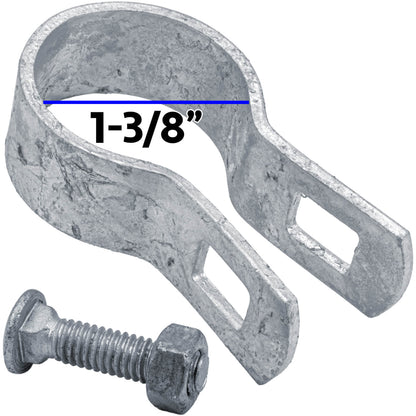 Galvanized Brace Band for Chain Link Fence - Rail End Bracket