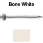 10 x 2-1/2” - STAINLESS HEX / ZINC Sheet Metal Roof Screw. Self starting metal to wood siding screws. EPDM washer. Colored head.