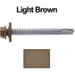 #12 x 2" Metal to Metal Type #3 Metal Roofing Screws - Hex Head Drill Point - 9/16" EPDM Washer.