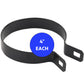 BLACK Powder Coated Chain Link Brace Band Brace Band for Chain Link Fence - Attach Top Rail to a Terminal Post, Corner Fence Post, End Fence Post, Gate Fence Post or Gate Frame
