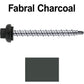 10 X 2” Zinc Aluminum Cap MINI-DRILLER Roofing Screws HI-LO THREAD Zinc Plated Carbon Steel Shank - EPDM Washer - Colored head