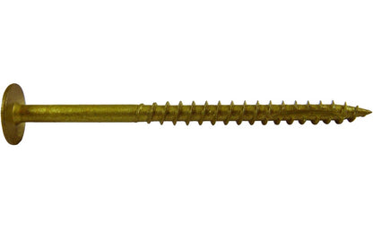 7 x 2" Bronze Star Multipurpose Exterior Coated Modified Truss Head Cabinet Wood Screw, Torx Drive (OVERSTOCK)