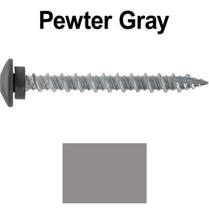 10 x 2" LOW PROFILE Star Head Roofing Screws - HI-LO Thread - Metal To Wood - T25 Torx Drive Head - EPDM washer.