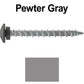 10 x 2" LOW PROFILE Star Head Roofing Screws - HI-LO Thread - Metal To Wood - T25 Torx Drive Head - EPDM washer.