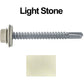 #12 x 2" Metal to Metal Type #3 Metal Roofing Screws - Hex Head Drill Point - 9/16" EPDM Washer.