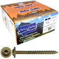 #10 Round Washer (Modified Truss) Head Screw Torx/Star Drive Head Wood Screw, Multipurpose Wood Screws for Construction, Cabinets and Furniture.