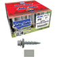#10 x 1" Metal ROOFING SCREWS - Hex Washer Head - Self starting/self tapping - EPDM washer. Colored head.