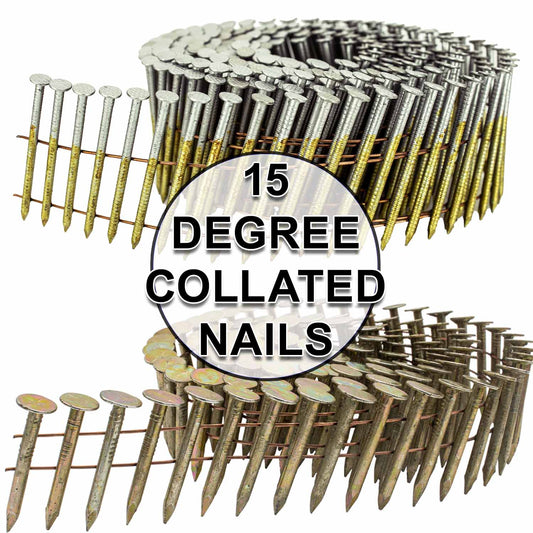 15 Degree Wire Weld Coil - Collated - Roofing, Siding and Fencing Nails
