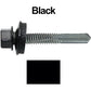 #12 x 1-1/2" Metal to Metal Type #5 Roofing Screws - Hex Head Drill Point. 9/16" EPDM Washer. Colored Head.