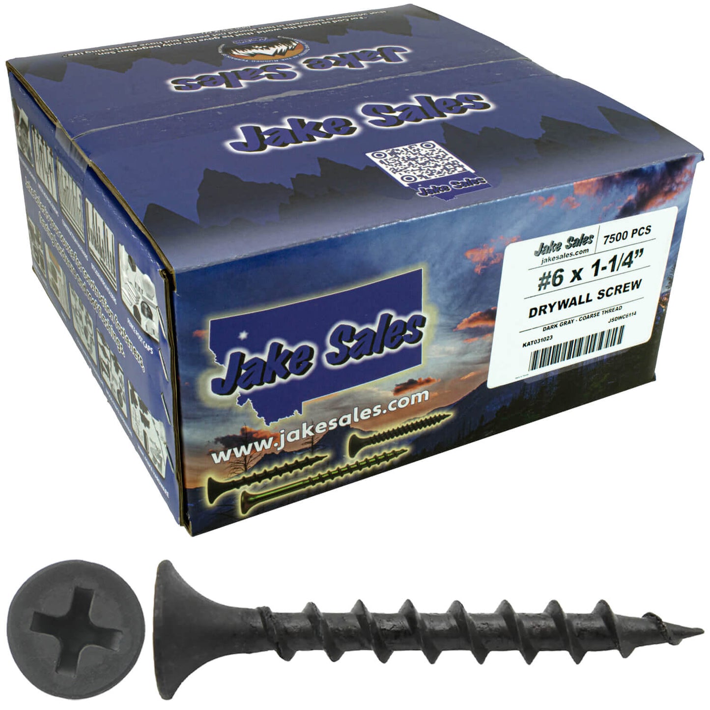 Gray Phosphate Coarse Thread Drywall Screws - Drywall, Gypsum board, Sheet rock, Plasterboard Screws. Use for all purpose wood screws.